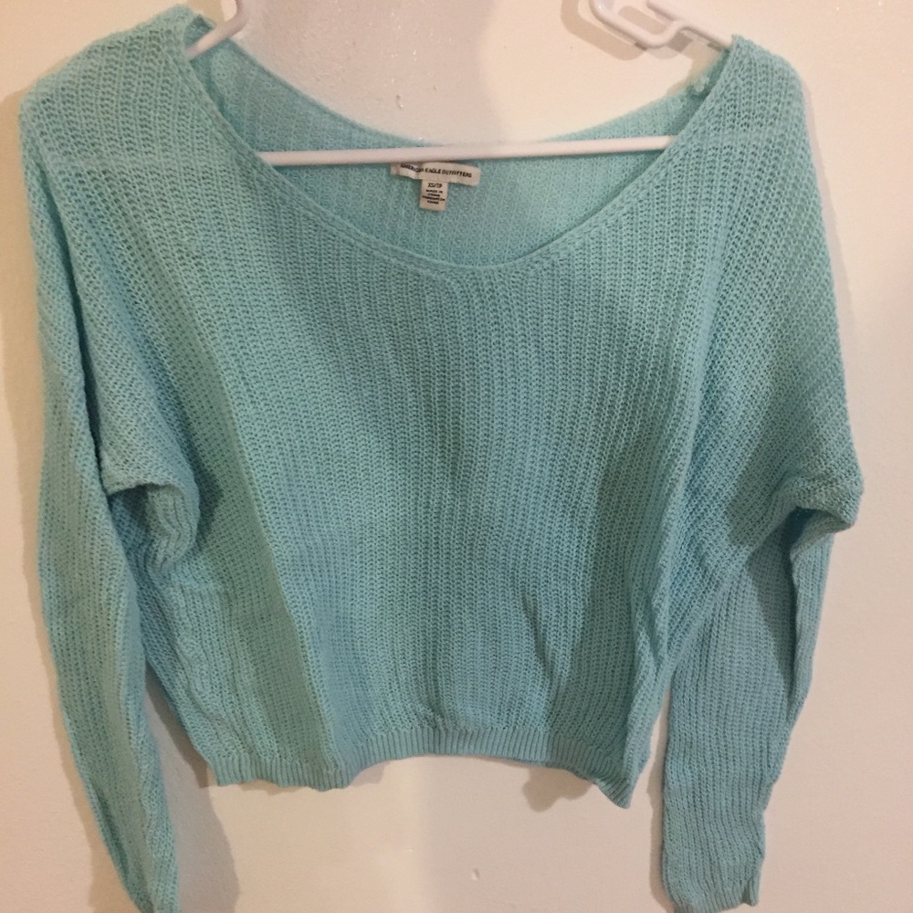 American Eagle Light Blue Sweater